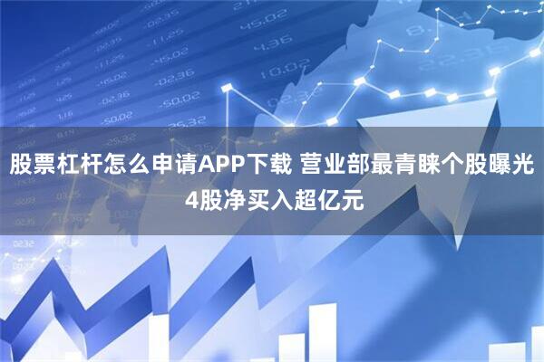 股票杠杆怎么申请APP下载 营业部最青睐个股曝光 4股净买入超亿元