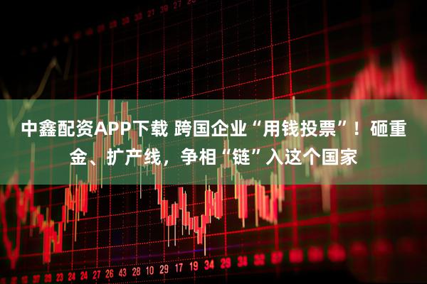 中鑫配资APP下载 跨国企业“用钱投票”！砸重金、扩产线，争相“链”入这个国家